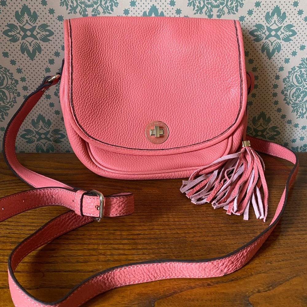 SOLD NWT Isaac Mizrah Crossbody purse. Hot color for Spring. - Picture 2 of 15
